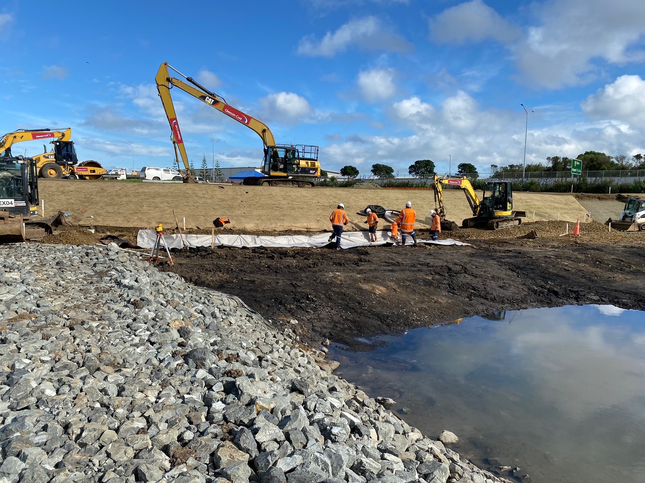 Environmental compliance on active site